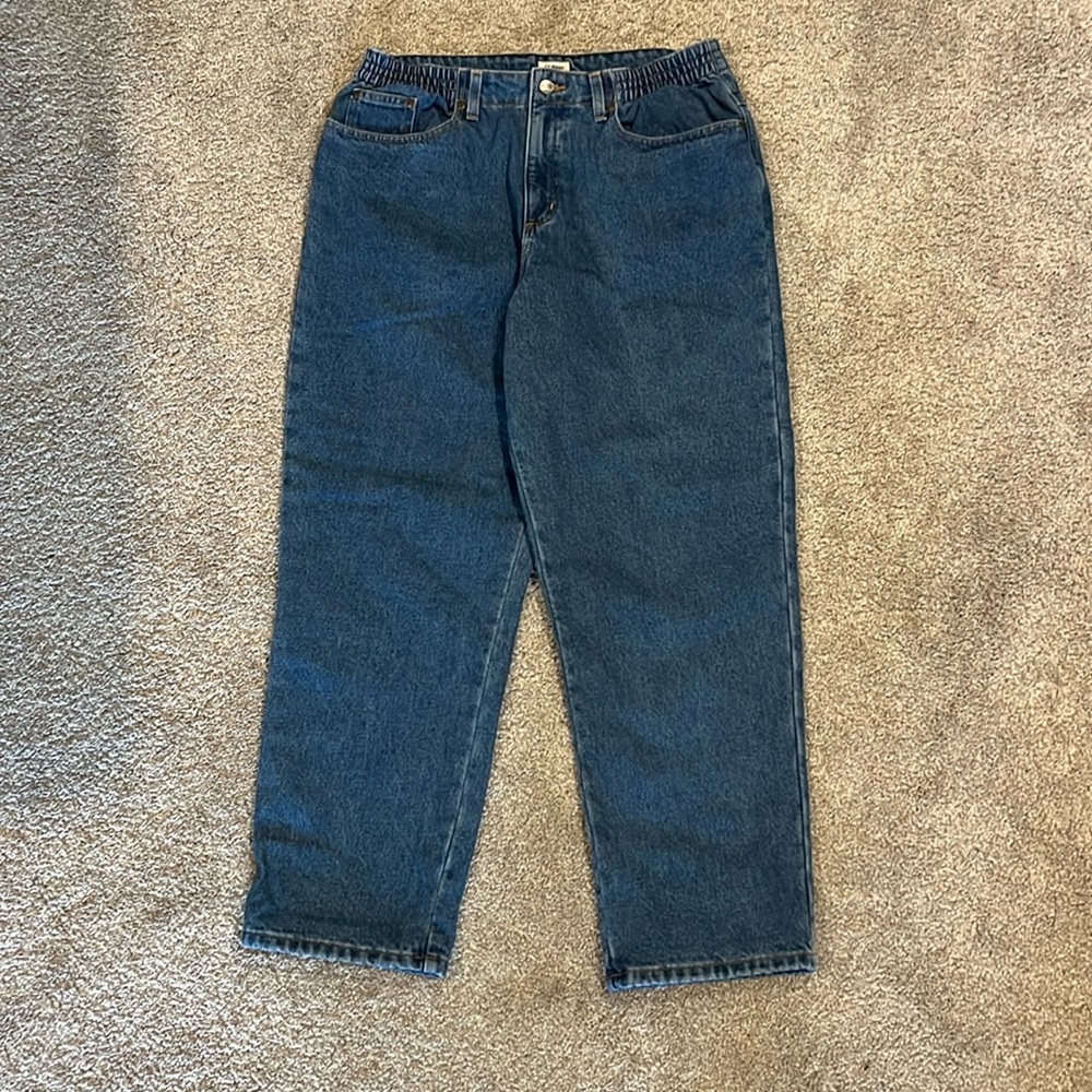 L.L. Bean Loose/Relaxed fit Flannel Lined Denim